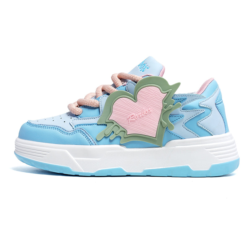 'Nebula Nectar’ X9X Sneakers in White/Blue