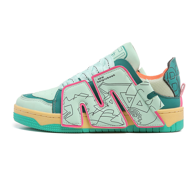 LIYAH Chunky Sneakers in Green
