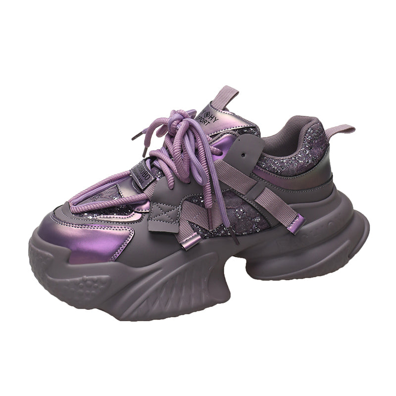 ‘Pompeian Pulse’ X9X Sneakers in Purple