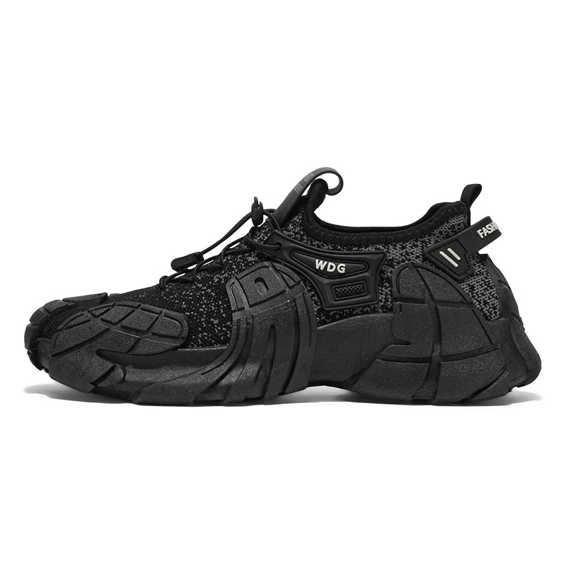 'Luminara Rift' X9X Sneakers in Midnight Black