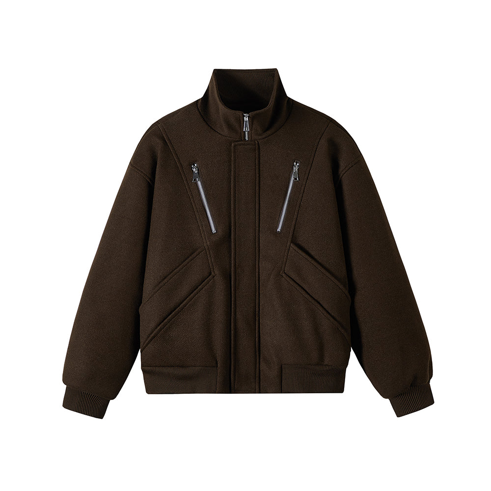 MLB Z706 Puffer Jacket in Coffee Bean