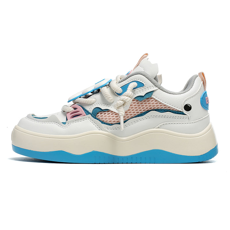 AZZURRA Chunky Sneakers in White/Blue/Pink