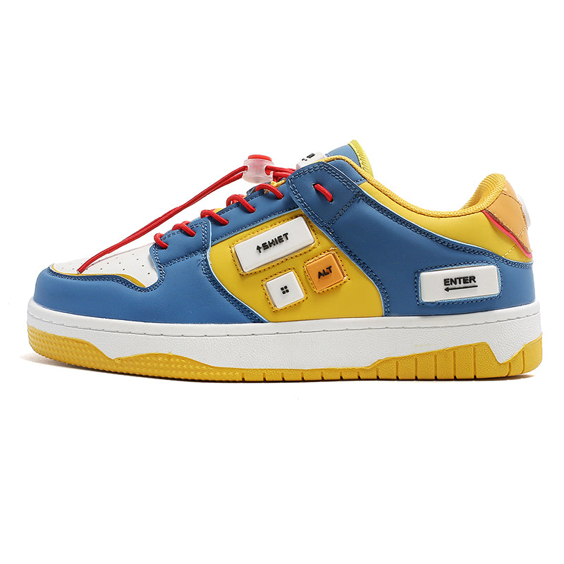ILONA Chunky Sneakers in Yellow/Blue/White