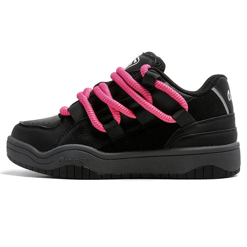 JOZZI Chunky Sneakers in Black/Pink