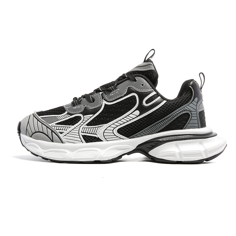 LEILANI Chunky Sneakers in Black/White