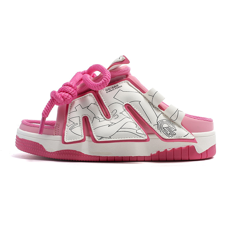 ZUVI Chunky Slides in Pink