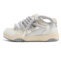 JOZZI Chunky Sneakers in Beige/Gray