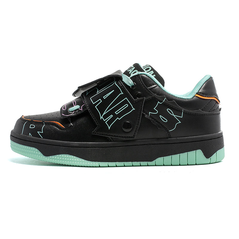 NOAH Chunky Sneakers in Black/Green