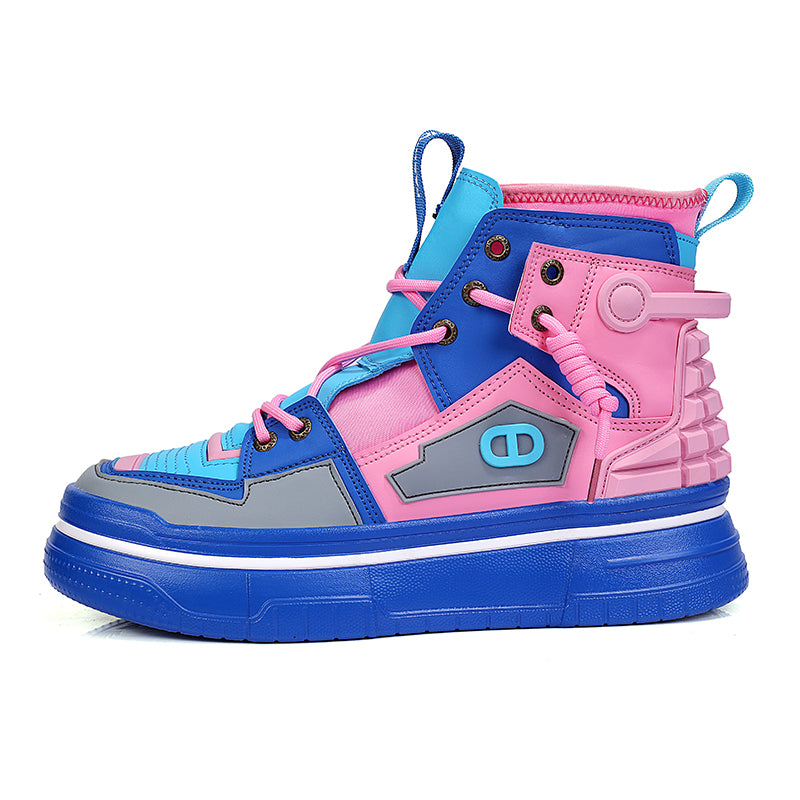 'Velocity Spark' X9X Sneakers in Blue/Pink