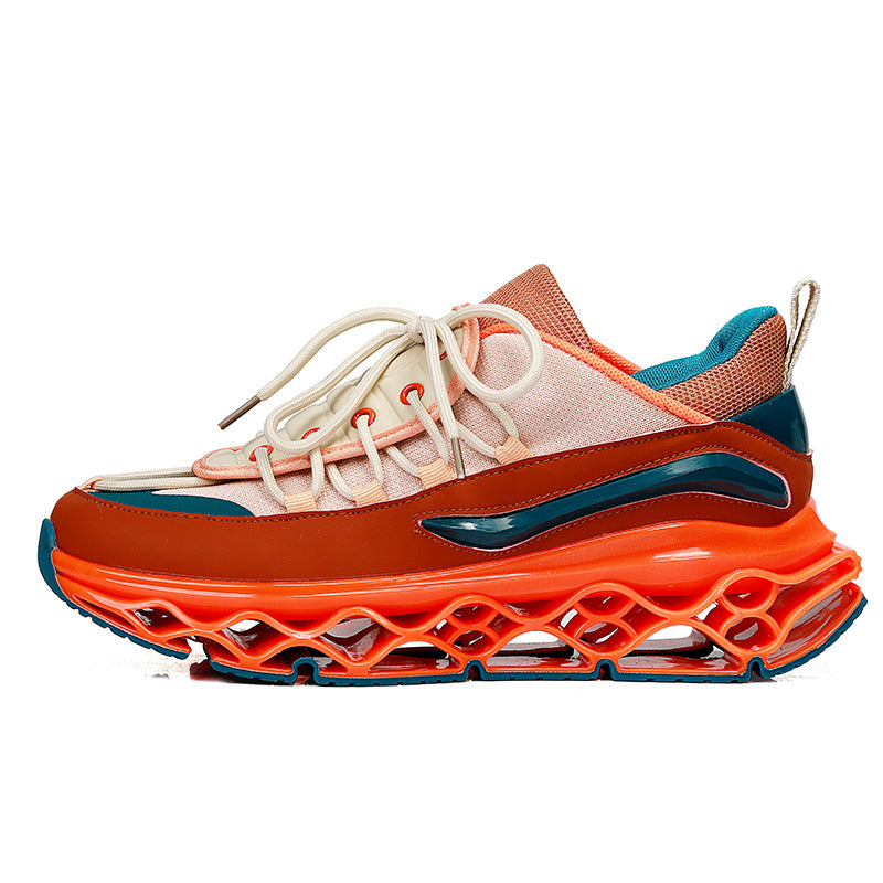 'Horizon Hurdle’ X9X Sneakers in Orange/Beige