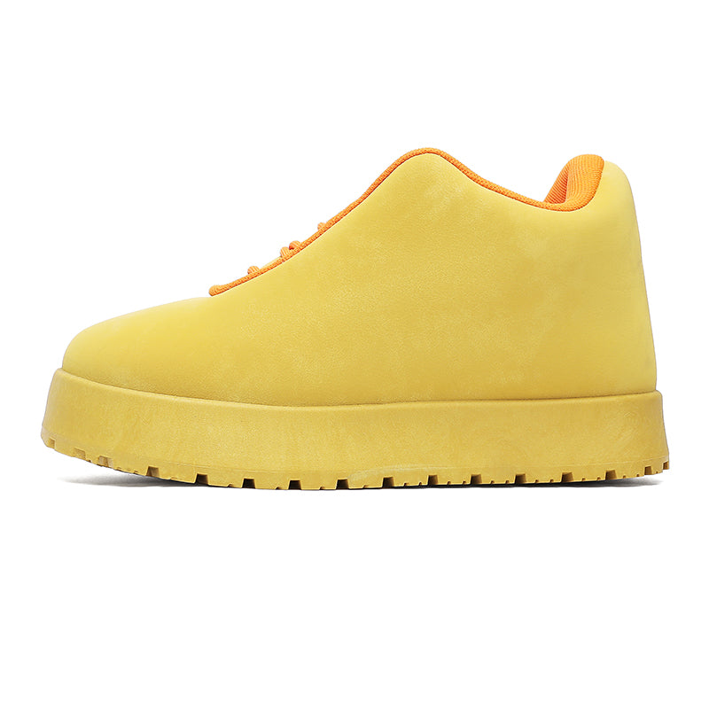 ‘Solstice Rise’ X9X Moon Boots in Solar Yellow/Blaze Orange