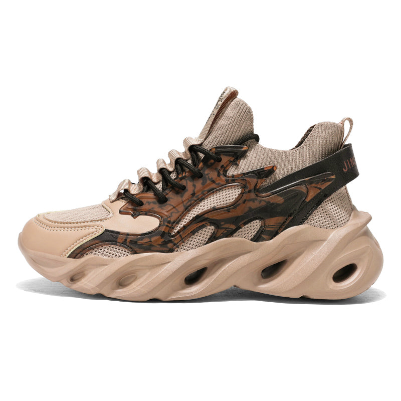 ‘Lucent Frame’ X9X Sneakers in Ash Taupe/Beige