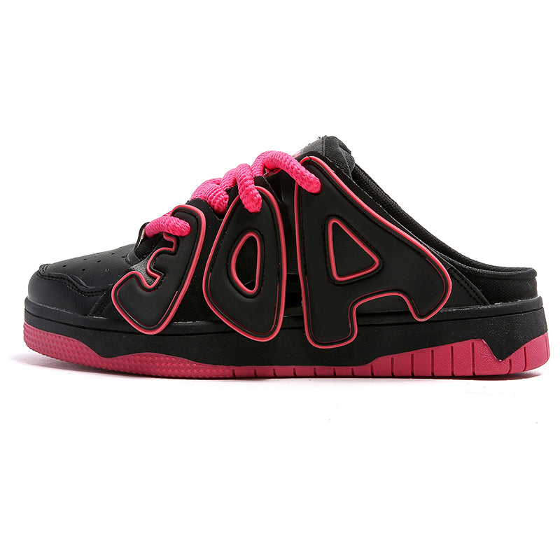 DEZARAL Chunky Sneakers in Black/Pink