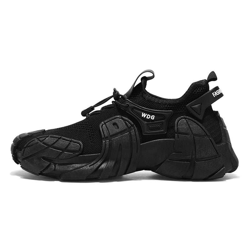 'Vyronix Edge' X9X Sneakers in Jet Black