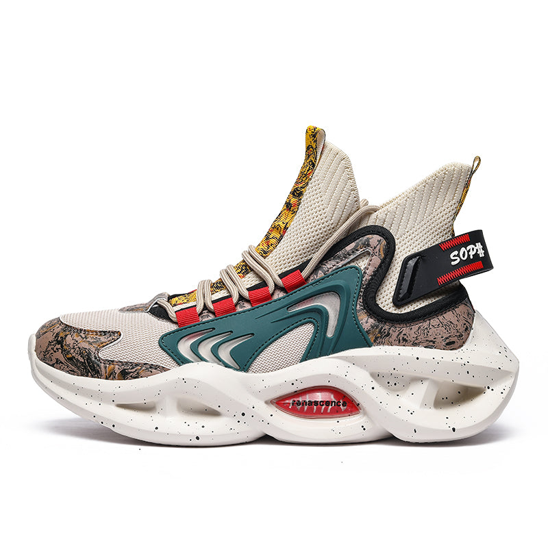 ‘Infinity Impact’ X9X Sneakers in Beige/Green