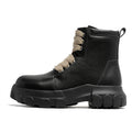 MLB LTHR-02 High-Top Combat Boots in Smooth Matte Black