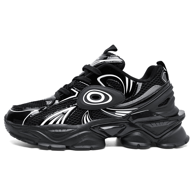 'Electro Grip' X9X Sneakers in Carbon Black/White
