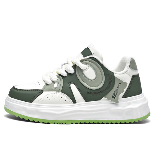 'Celestial Glide' X9X sneakers in Army Green/White