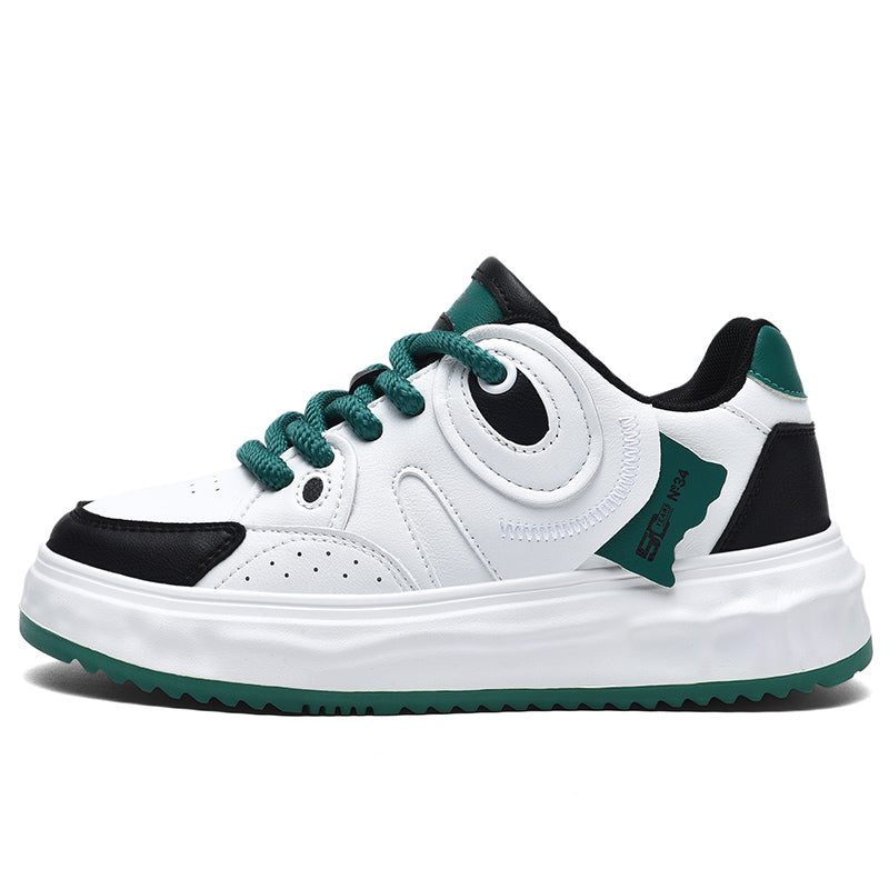 'Celestial Glide' X9X sneakers in Teal Green/White