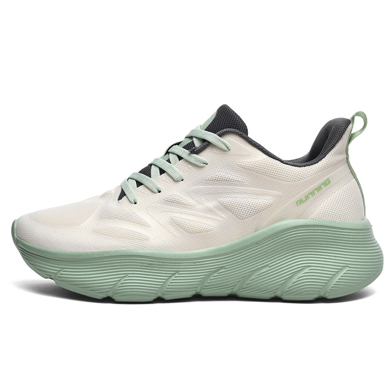 'AeroCore Zenith' X9X Sneakers in Beige/Pearl Green