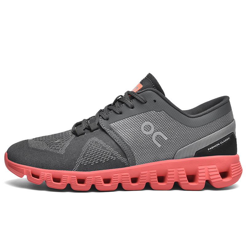 ‘Capitoline Charge’ X9X Sneakers in Gray/Red