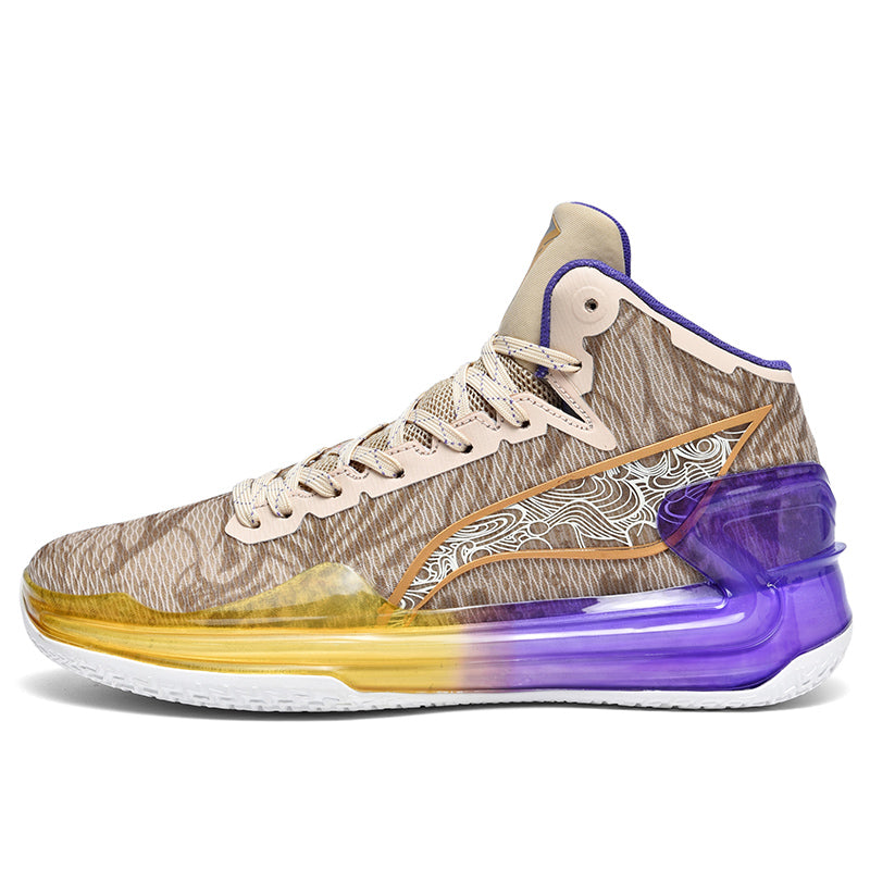 ‘Colossal Blaze’ X9X Sneakers in Brown/Purple