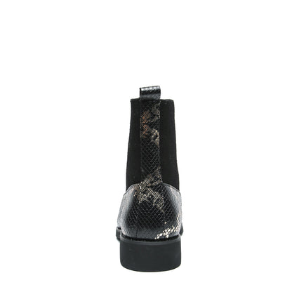 MLB LTHR-09 Patterned Lace-Up Boots