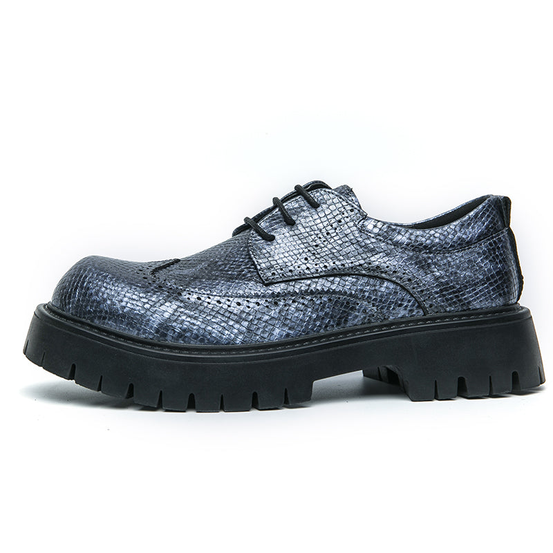 MLB LTHR-07 Oxford Derby Boots in Smoky Blue
