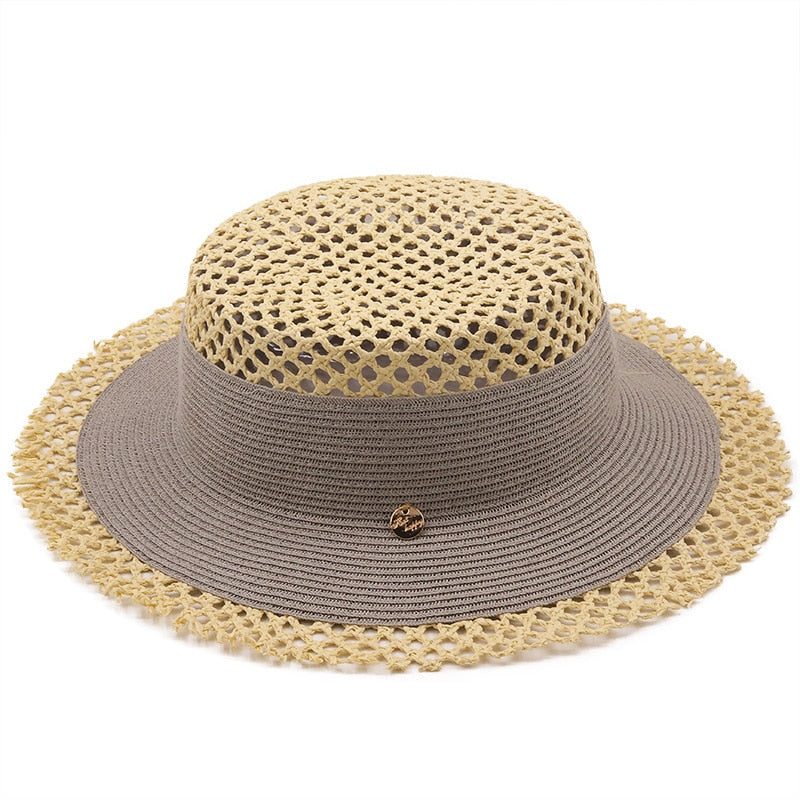 NIRVANA Straw Boater Hat