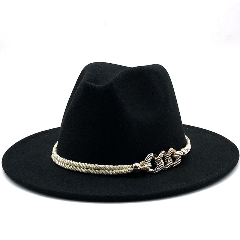 MERCELLA Fedora Hat in Black