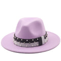 DAVINA Fedora Hat in Taro Purple