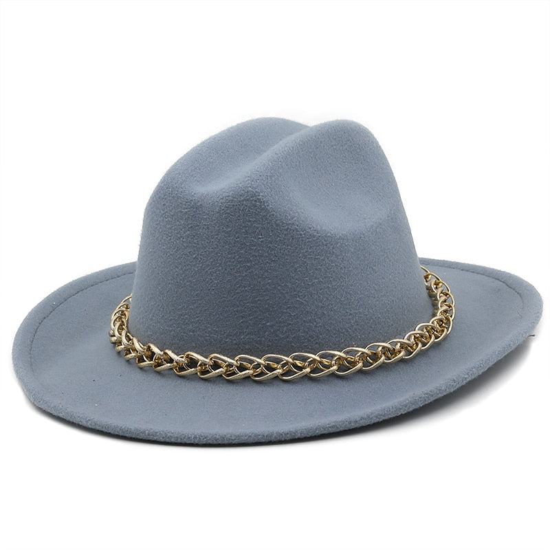 SARAHA Fedora Hat in Grey