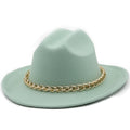 SARAHA Fedora Hat in Mint Green