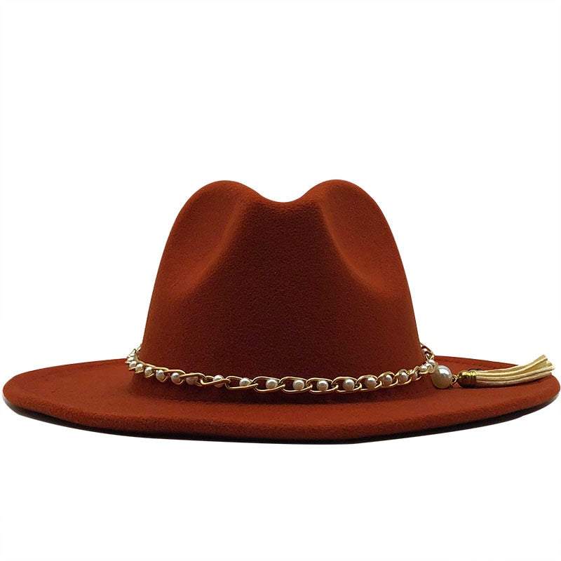 KELSEY Fedora Hat in Caramel