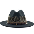 RUBY Fedora Hat in Deep Grey