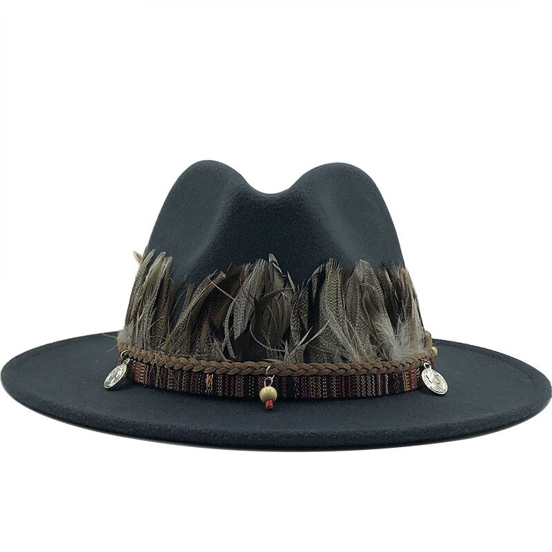 RUBY Fedora Hat in Deep Grey