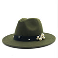 SEVYN Fedora Hat in Army Green