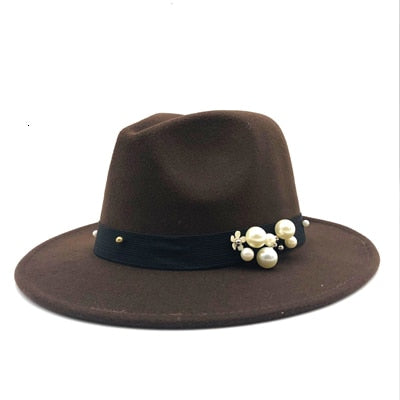 SEVYN Fedora Hat in Dark Brown