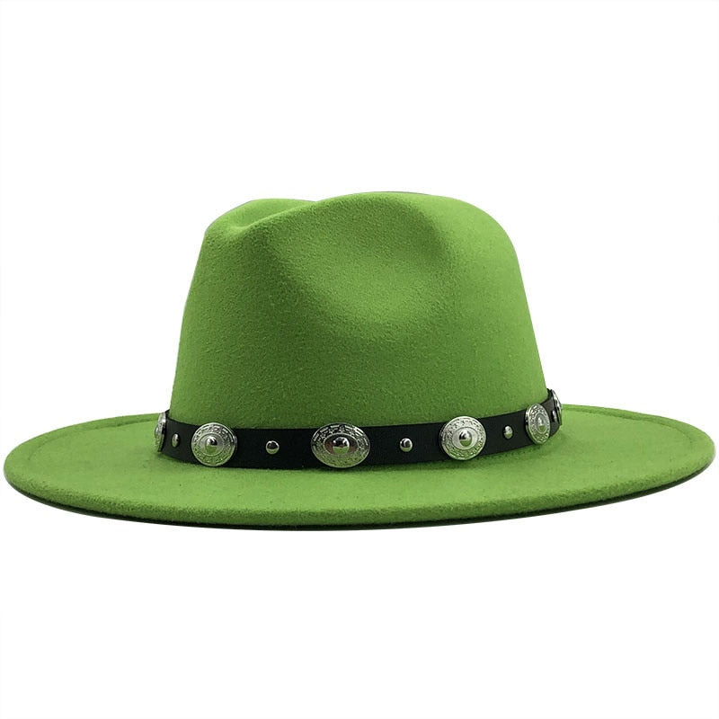 FERDINAND Men's Felt Fedora Hat in Green