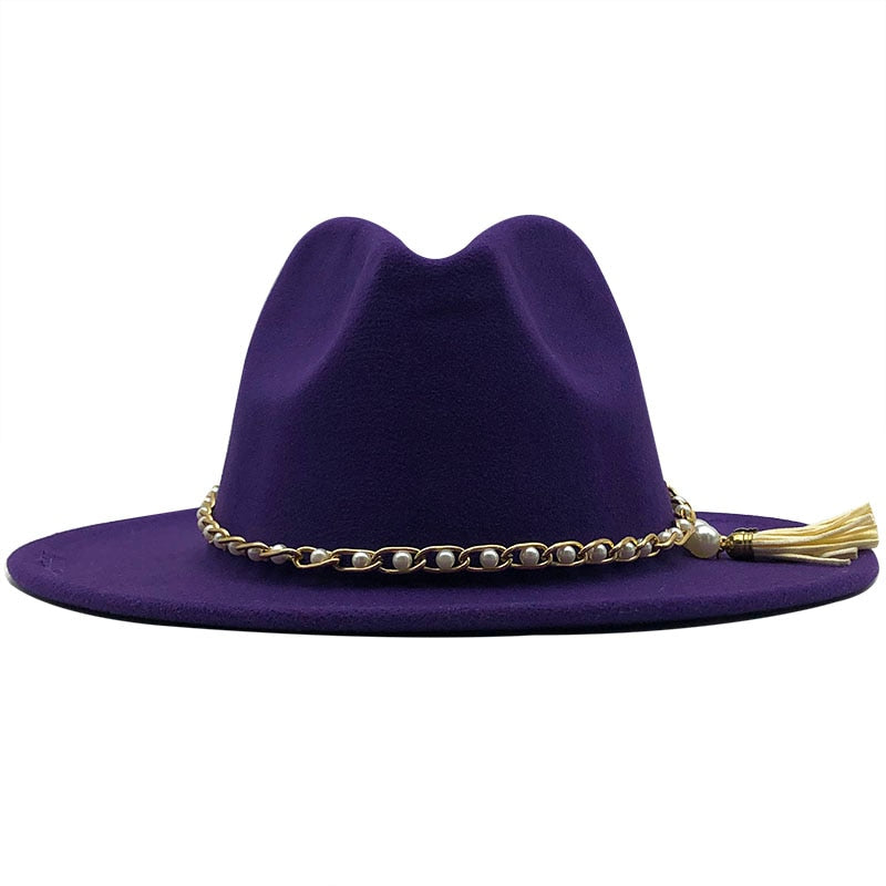 KELSEY Fedora Hat in Purple