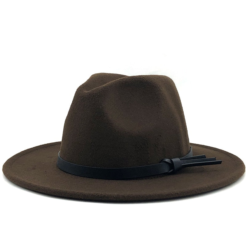 ARTHUR Men's Felt Fedora Hat in Brown