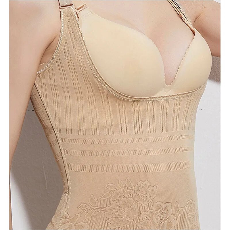 SHPWR-8 Sheer Lace Tummy Control Shapewear