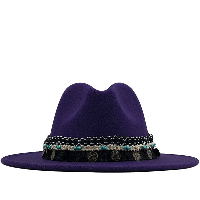 ALAIA Fedora Hat in Purple