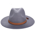 EDWARD Men's Felt Fedora Hat in Gray