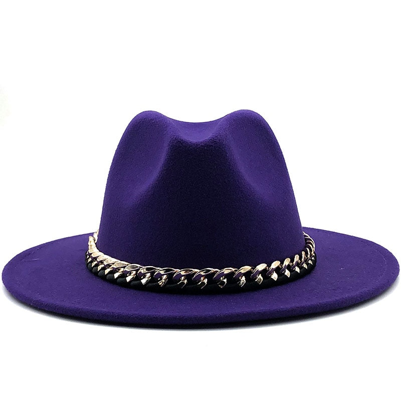 ARIELLA Fedora Hat in Purple
