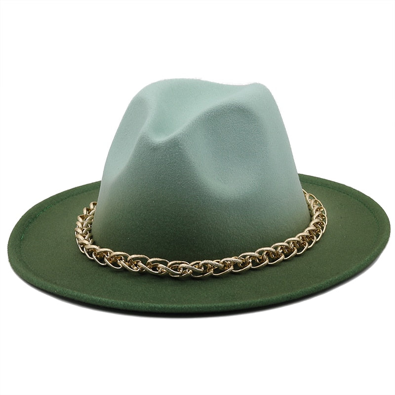 AURELIA Fedora Hat in Mint Green