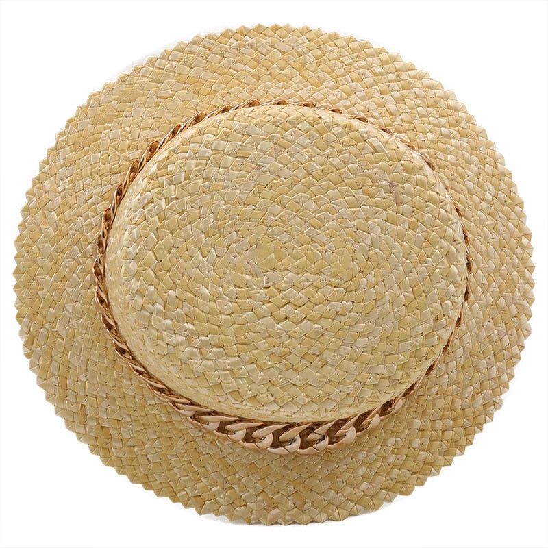 IDRANAA Straw Boater Hat