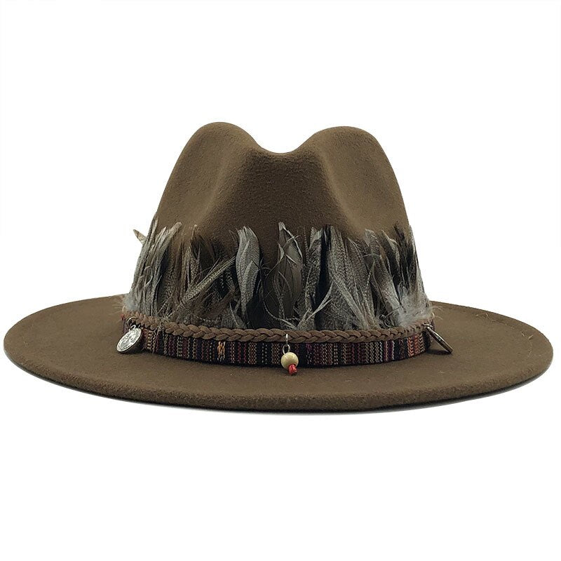 RUBY Fedora Hat in Khaki