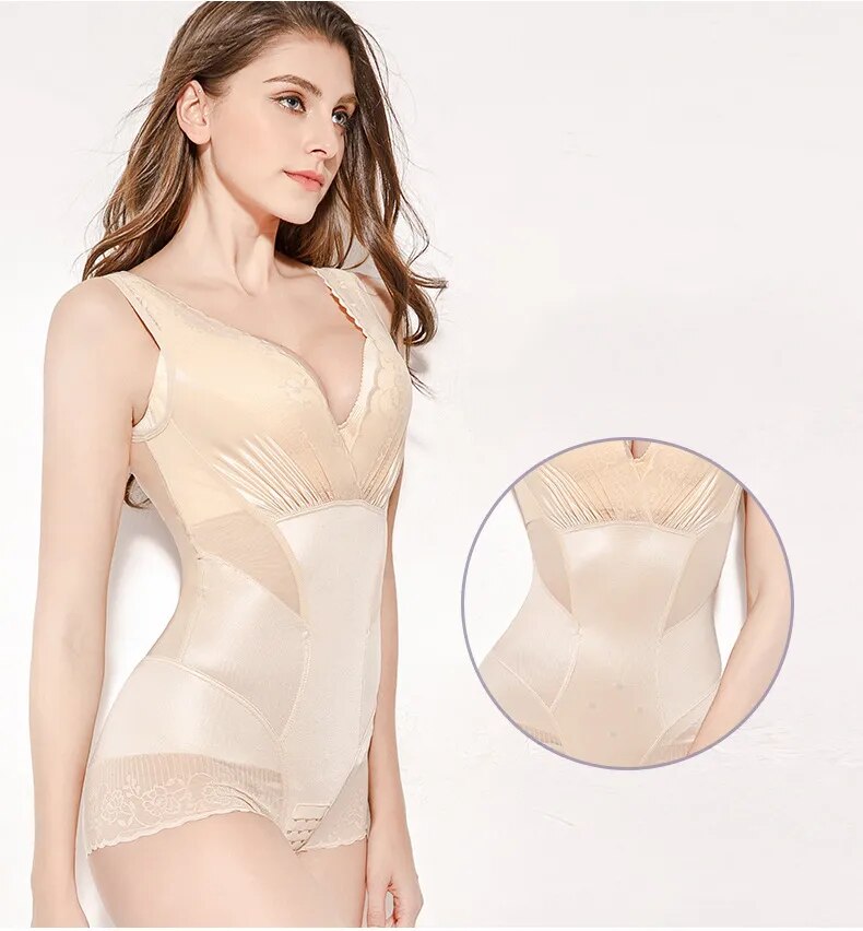 SHPWR-7 Tummy Control Lace Body Shaper