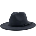 ARTHUR Men's Felt Fedora Hat in Dark Gray